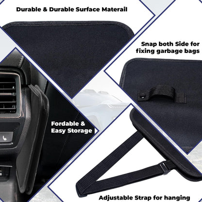Poubelle, poubelle pliable, sac poubelle suspendu pliable pour siège de voiture, 7,5 litres
