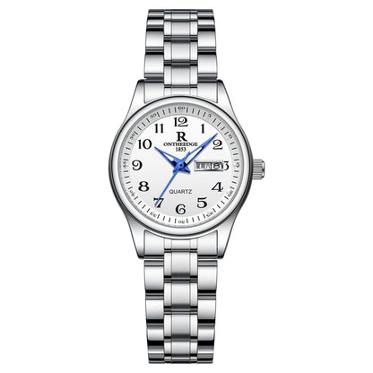 All-steel Double Calendar Middle-aged And Elderly Men's Watch