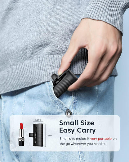 USB-C Power Bank 4500mAh - Small Portable Compact Phone Charger for Android