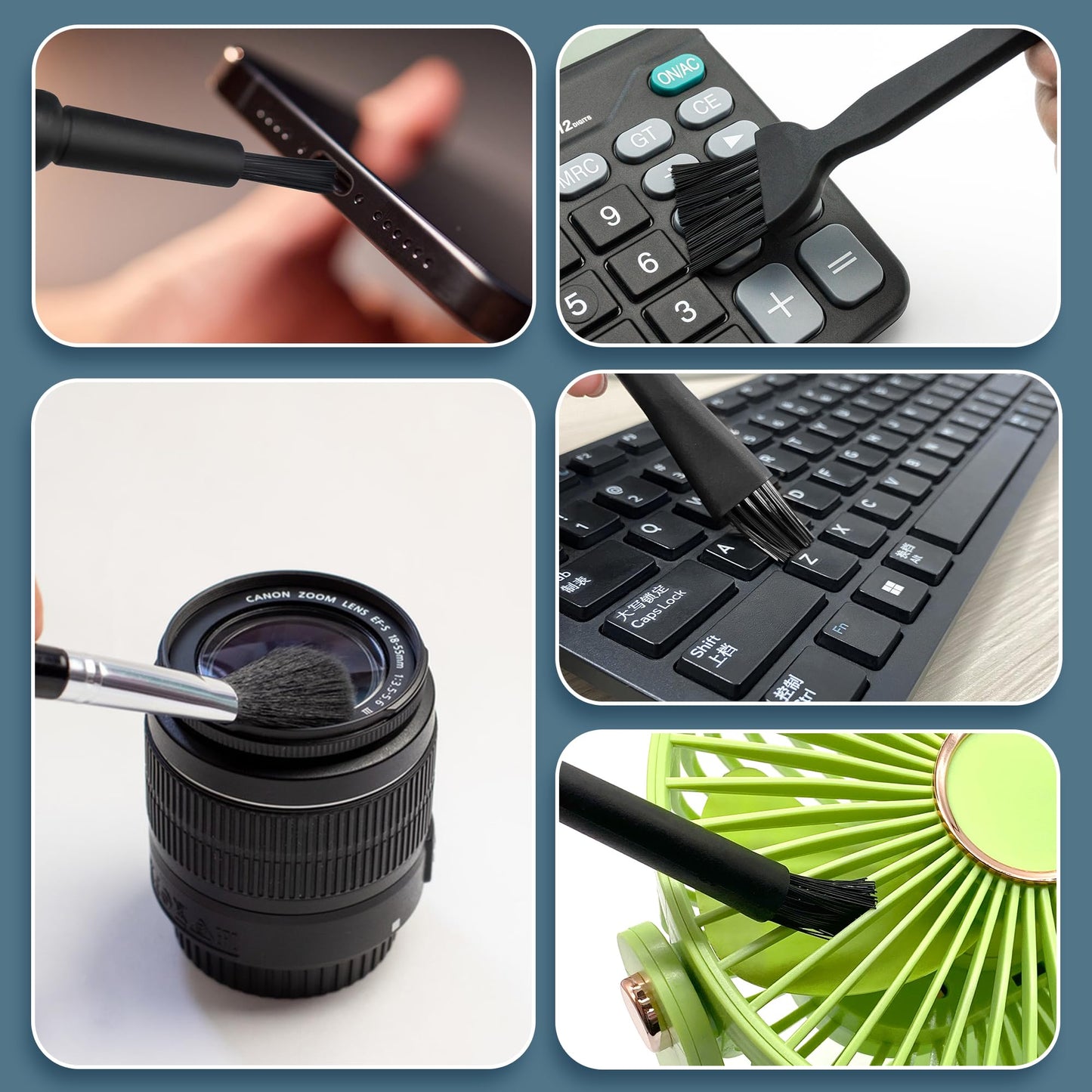 Pcs Mini Keyboard Cleaning Brushes Kit, Pp Handle Nylon Anti Static Electronic D