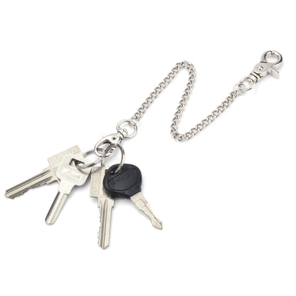 Chain 2 Pack 8" — Heavy Duty Pocket Keychain Lobster Clasp & Key Rings for Jeans