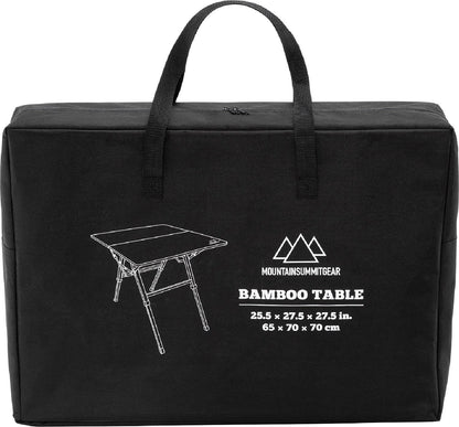 Mesa de camping plegable de bambú - Mountain Summit Gear