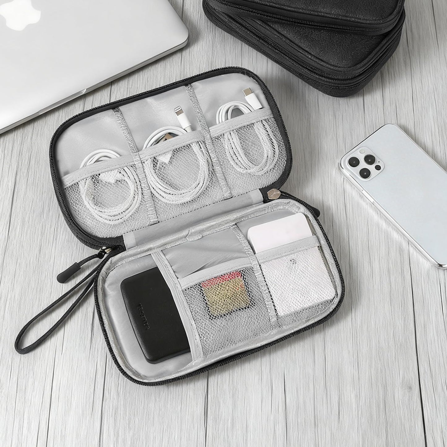 Cable Organizer Bag — Portable Storage Box for Power Bank, Charging Cables & USB