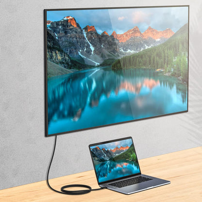 Câble Pro 100W Double Pd/Usb-C/8K Sonim Xp5S Plus Gen4 Données 10Gbps, Hdmi 8/4K, Thu