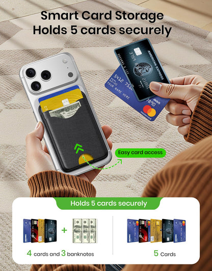Wallet Slim 3-Card — RFID Blocking Vegan Leather with Card Ejection for iPhone 1