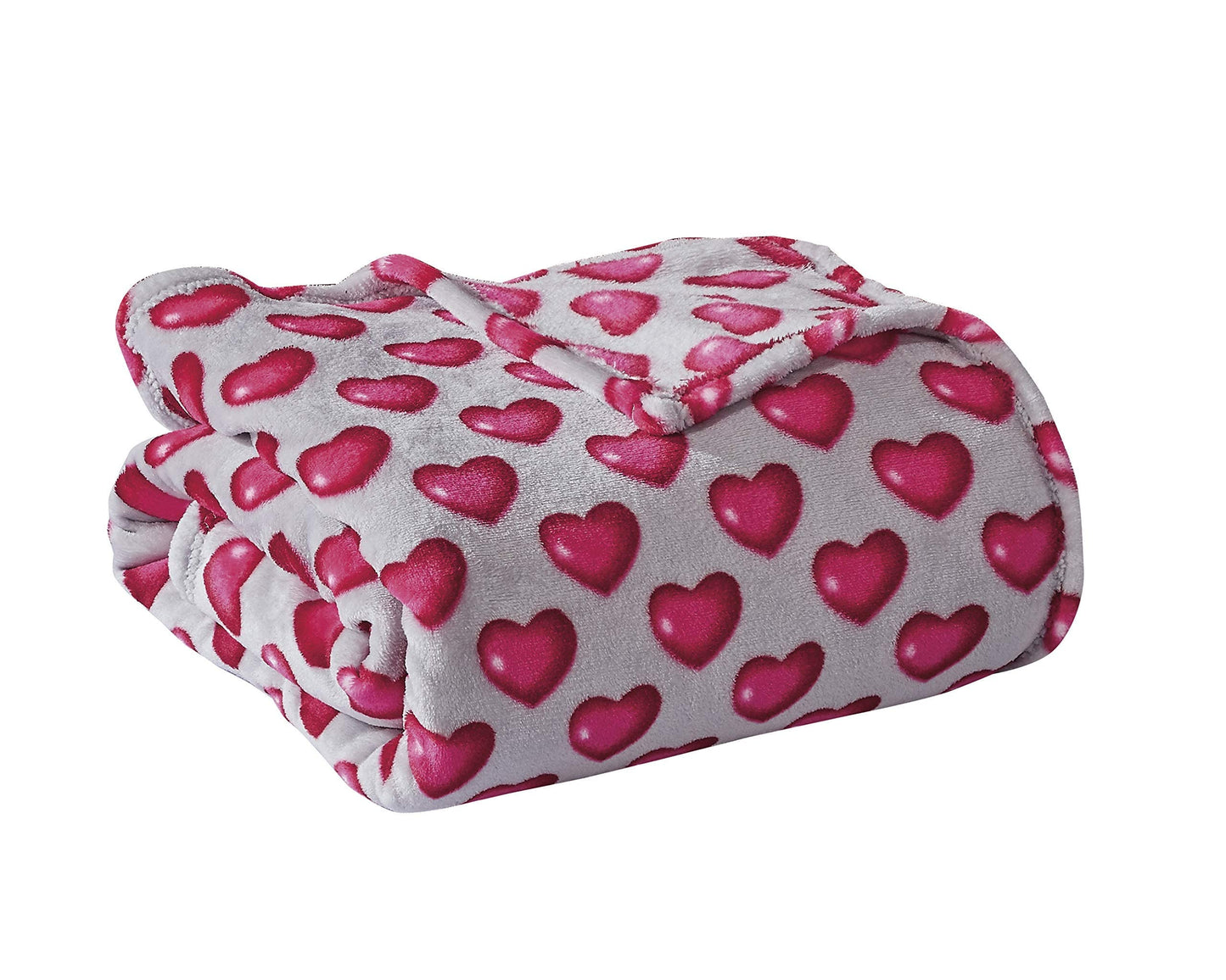 FAITH, HOPE, LOVE HOME DÉCOR Heart Throw Blanket – Ultra Soft Microplush 50"x60" | Cozy Love Theme Gift for Couch, Bed, Travel | Washable