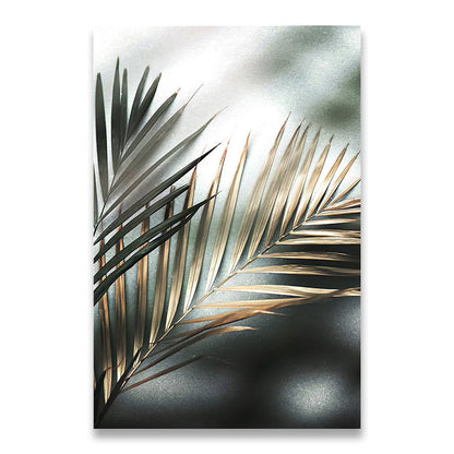 Tableau sur toile « Palmier doré » - Impression botanique nordique - Décoration d'intérieur
