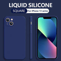 Back Cover Type Simple Liquid Silicone Phone Case