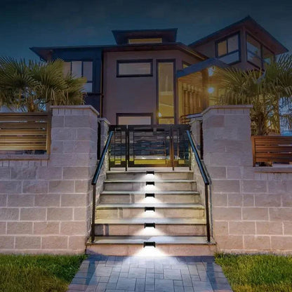 Waterproof Solar LED Deck & Stair Lights – Outdoor Step Lighting for Garden & Patio
