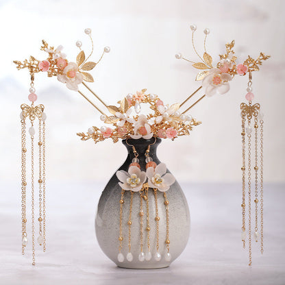 Ancient Hanfu headdress flow super step hairpin
