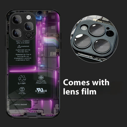Internet Celebrity Circuit Board Phone Case Creative Comes With Lens Protector