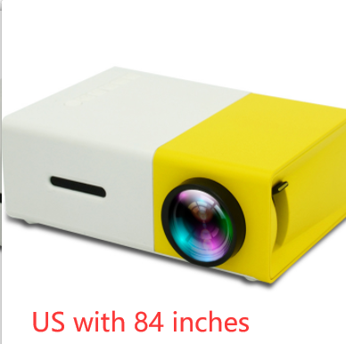 Proyector portátil 3D HD LED Cine en casa HDMI compatible con USB de audio Proyector YG300 Mini proyector