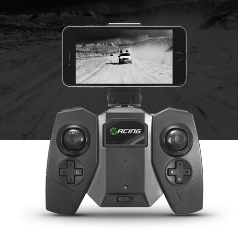 OTRC FY602 Coche-dron RC de aire y tierra 2 en 1, coche volador, dron cuadricóptero RC 2.4G de 6 ejes y 4 canales con cámara HD, 4WD de alta velocidad