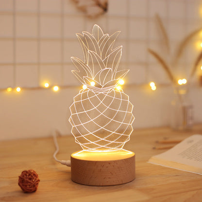 Lámpara de noche con forma de piña