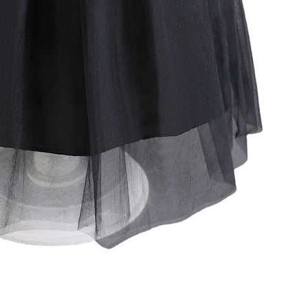 Doll Collar Mesh Umbrella Princess Dress