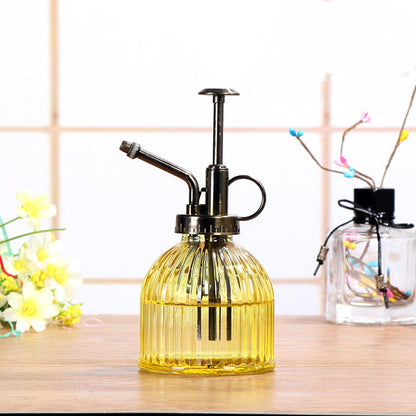 Relief Vintage Glass Watering Can Gardening Household