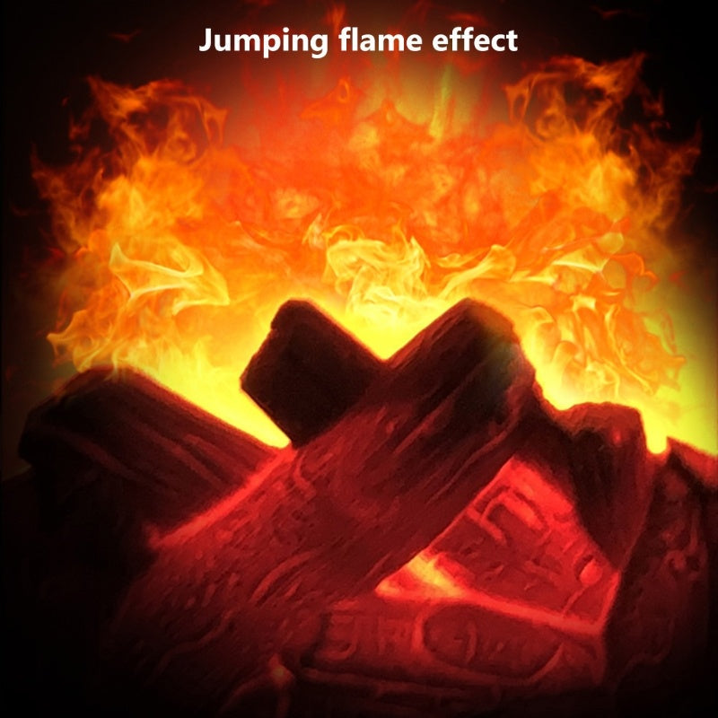 3D Flame Fireplace Lantern – Touch LED Decor Light
