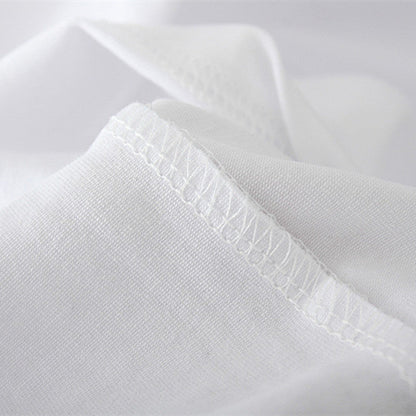 Simple plus size men and women short sleeve T-shirt