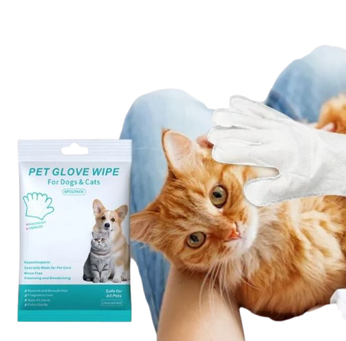 Pet Cleaning Gloves & Wipes – Gentle Grooming & Hygiene Kit for Dogs & Cats