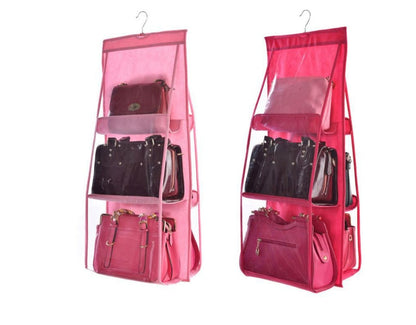 Three-dimensional Six-grid Storage Bag Storage Bag Creative Sundries Bag Daily Storage Non-woven Hanging Dust Bag