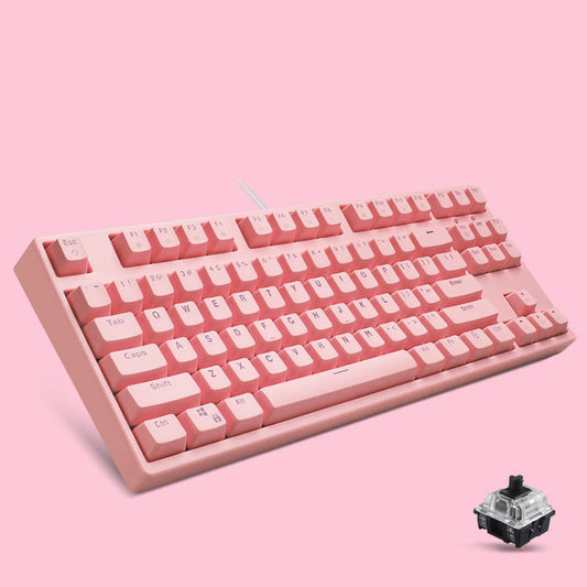 Clavier mécanique Ordinateur de bureau Fille mignonne