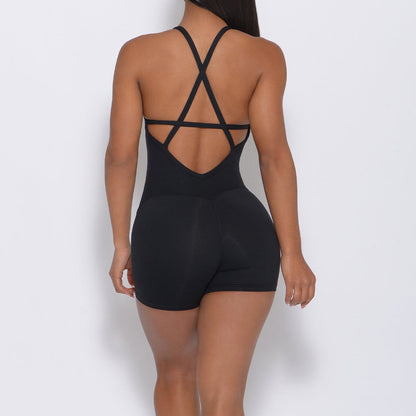 Training Fitness Beautiful Back Ballet Dance Jumpsuit