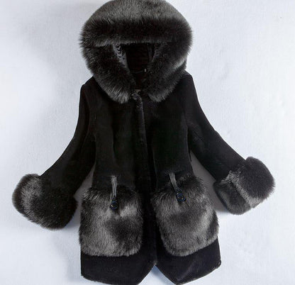 Sexy New Red New Winter Fur Coat for women