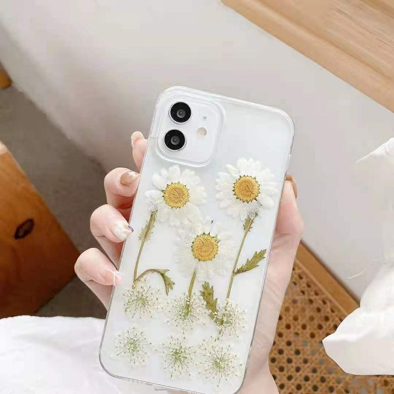 Epoxy Daisy Floral TPU iPhone Case