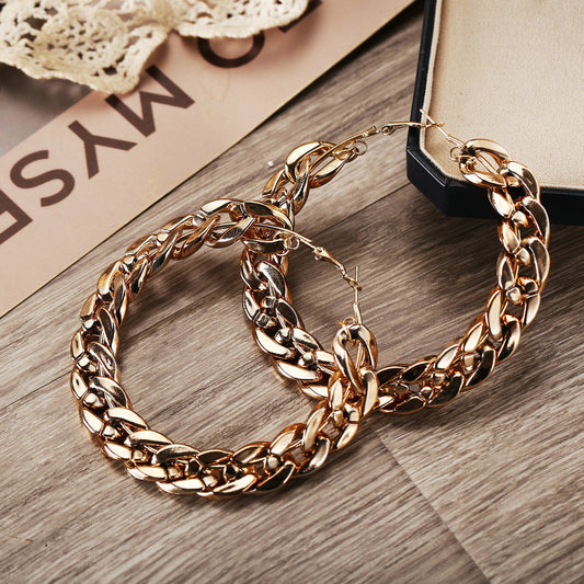 Boucles d'oreilles en alliage d'or