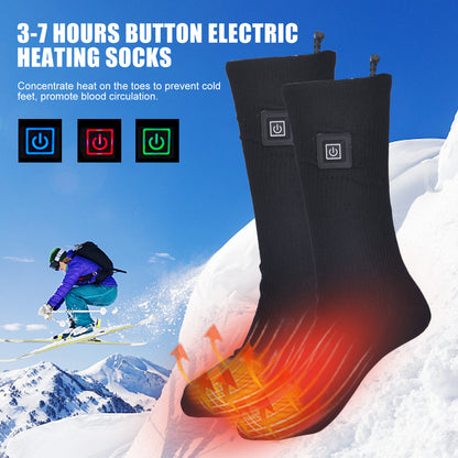 Electric Heating Thermostat Socks – USB Rechargeable Warm Foot Warmer Socks for Winter