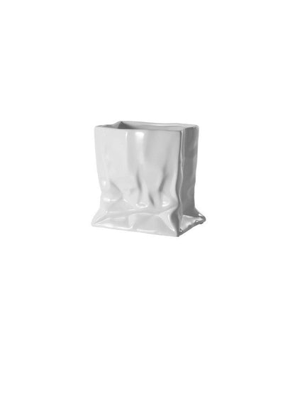 White Ceramic Vase Art Ornaments Living Room Flower Arrangement Decoration