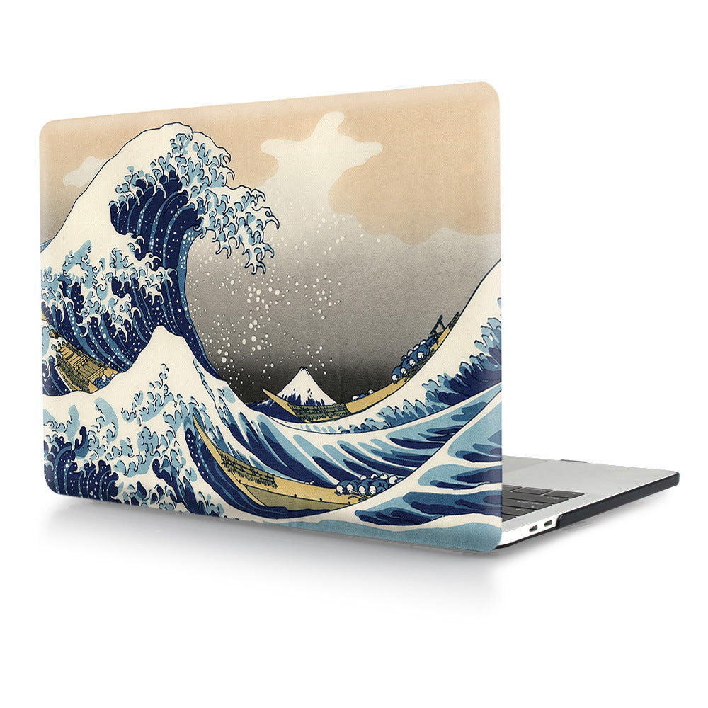 Compatible con Apple, funda protectora de plástico transparente para MacBook impresa con diseño personalizado