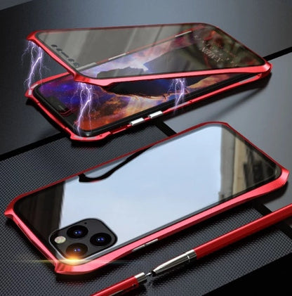 Metal Glass Magnetic iPhone 11 Case – Slim Solid Color Back Cover | 4 Colors