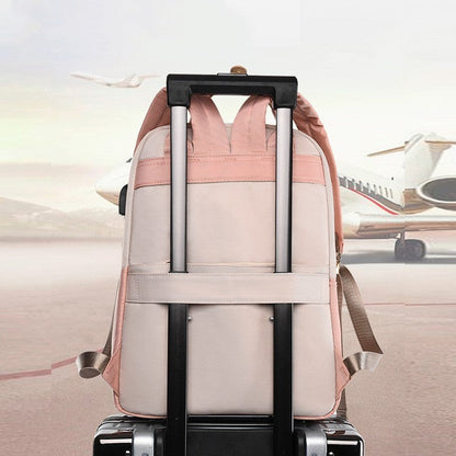 Mochila para ordenador, recargable por USB, a la moda