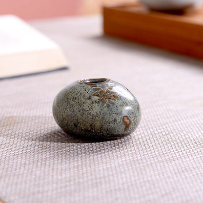 Retro Hydroponic Patina Flower Arrangement Mini Ceramic Small Vase