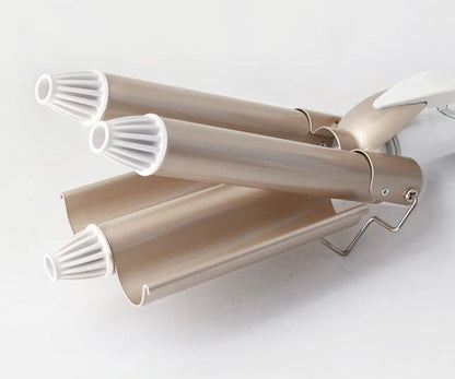 three rod hair curling iron