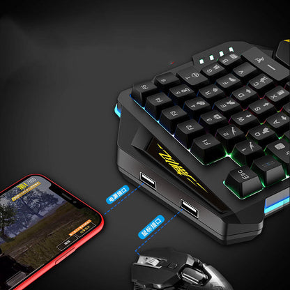 Clavier Bluetooth sans fil avec assistance de jeu automatique Android universel