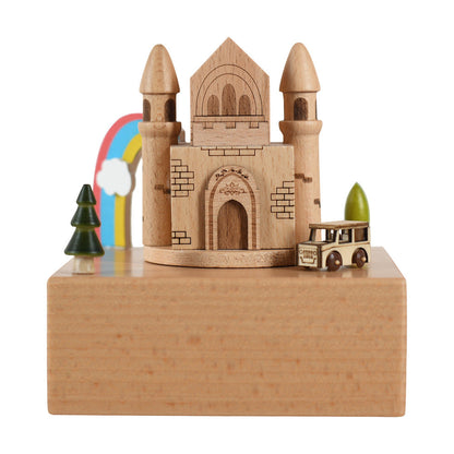 Creative wooden music box children's day crafts