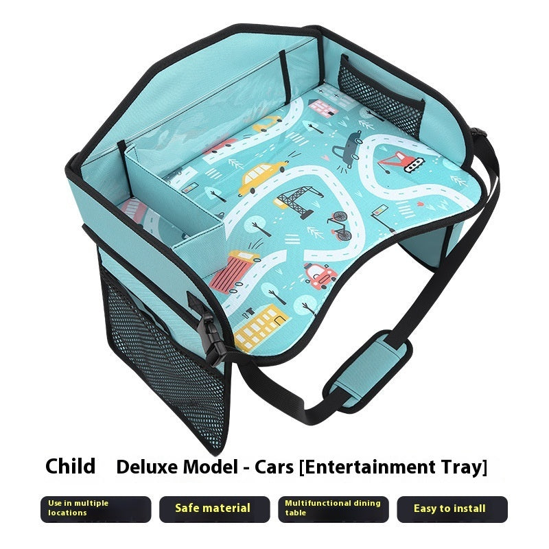Assiette pour enfants CAR - Produit fantastique pour bébé - Plateau de rangement arrière de voiture