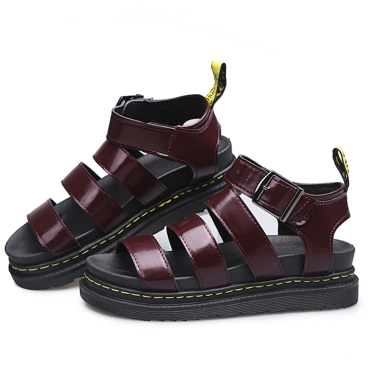 Buckle Sandals Flat Platformthick Shoes