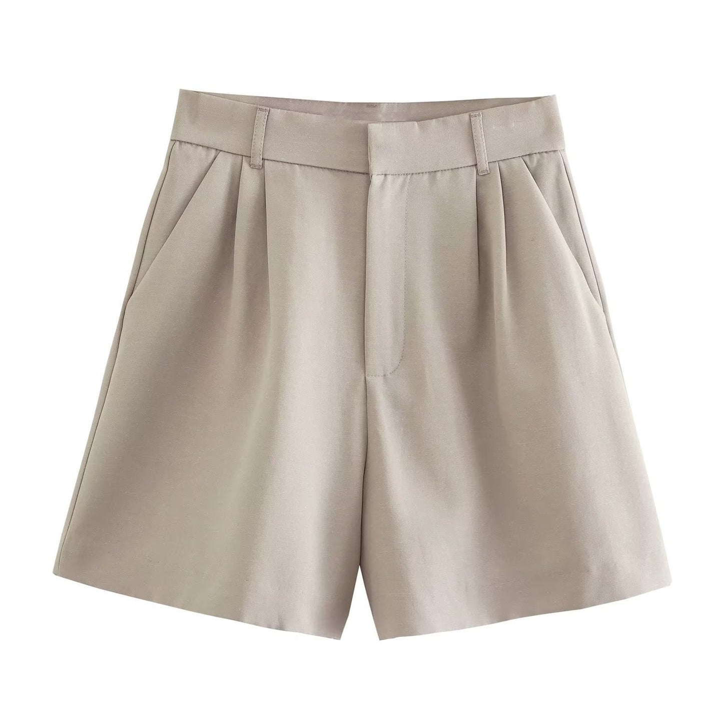 Women's Waistcoat Vest Linen Blended Casual Shorts Suit Women