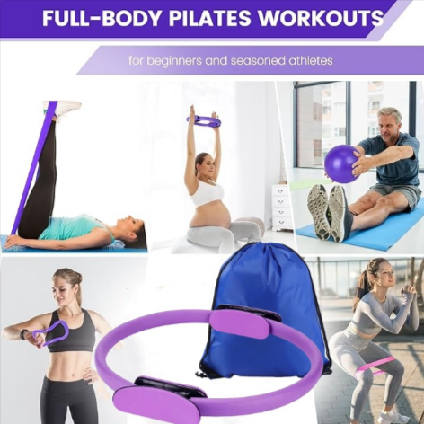 13-Piece Yoga & Pilates Set – Complete Home Workout Kit for Flexibility, Core Strength & Muscle Recovery