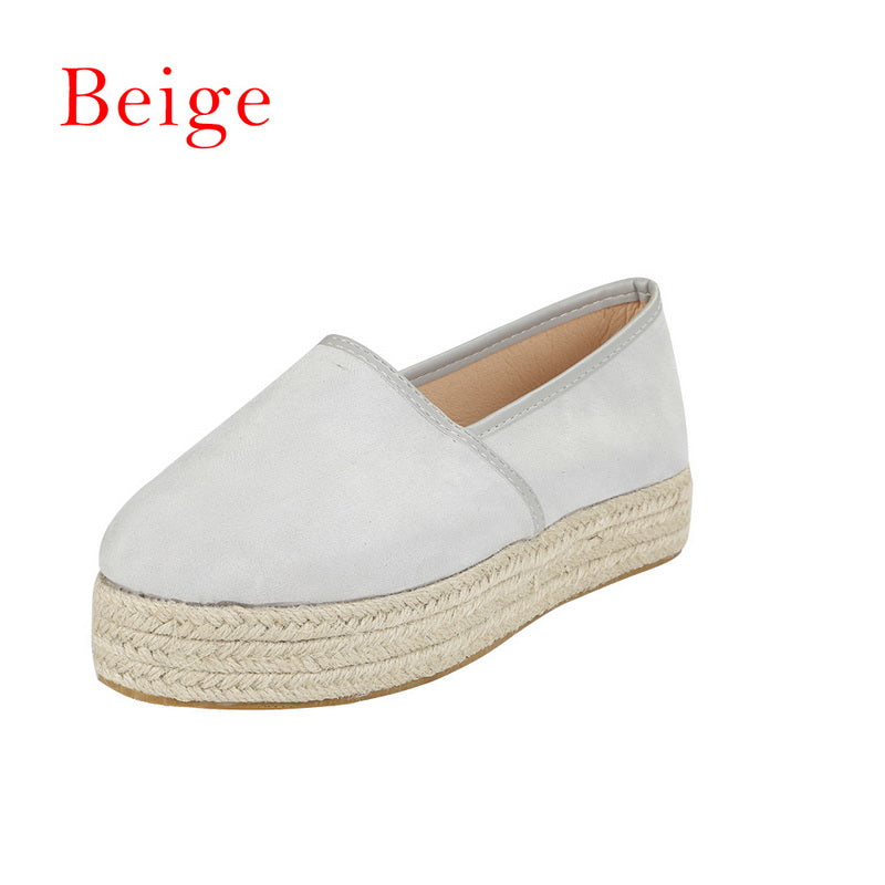 Women Hemp Platform Shoes