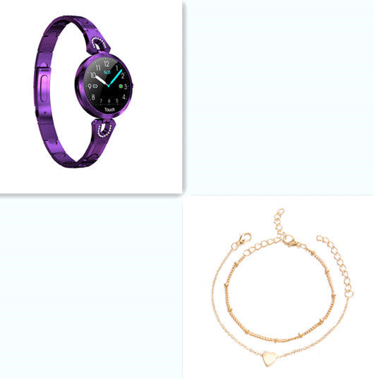 Montre intelligente de mode pour femmes Dispositif portable étanche Moniteur de fréquence cardiaque Montre intelligente de sport pour femmes Mesdames