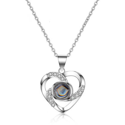 Preserved Flower Rose Flower Necklace Jewelry Box Gift