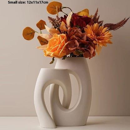 Creative Ceramic Vase Abstract Art Decoration Living Room Dining Table Shaped Vase Home Decoration
