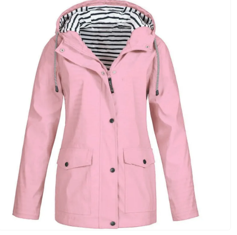 Blue Windbreaker Mountaineering Jacket – Cozy & Warm Interior, Lightweight All-Weather Protection
