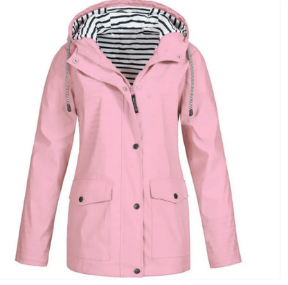 Blue Windbreaker Mountaineering Jacket – Cozy & Warm Interior, Lightweight All-Weather Protection