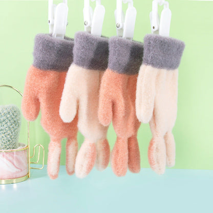 Gants d'hiver en laine pour enfants pour la chaleur