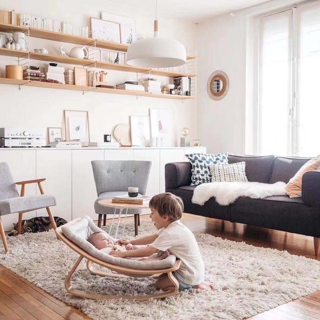 Angelnaco Fauteuil à bascule pour bébé Couffin Produit fantastique Fauteuil à bascule Style Ins